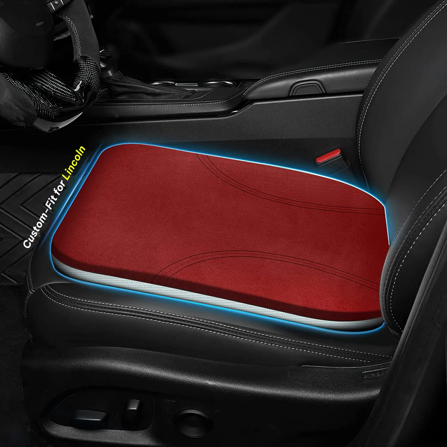 Car Seat Cushion, Custom Fit For Car, Car Memory Foam Seat Cushion, Heightening Seat Cushion, Seat Cushion for Car and Office Chair WALI224