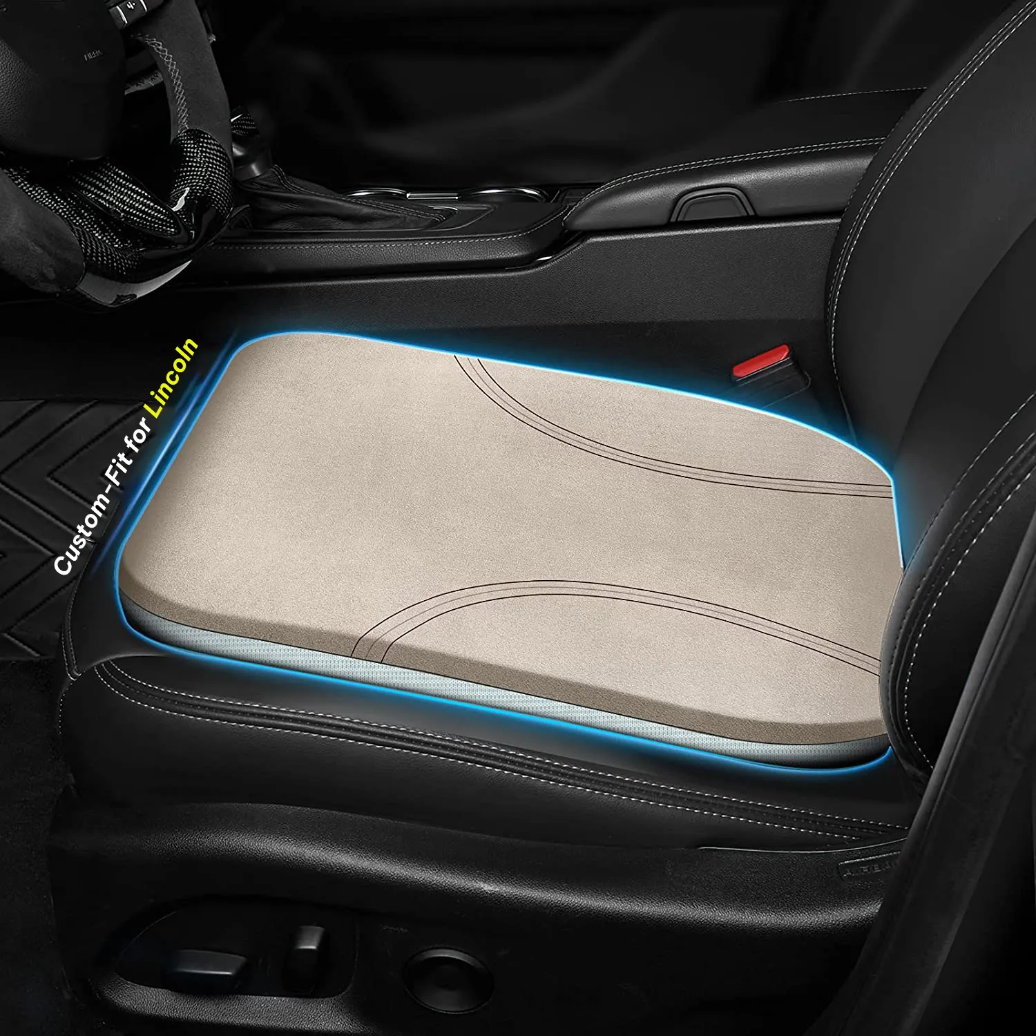Car Seat Cushion, Custom Fit For Car, Car Memory Foam Seat Cushion, Heightening Seat Cushion, Seat Cushion for Car and Office Chair WALI224