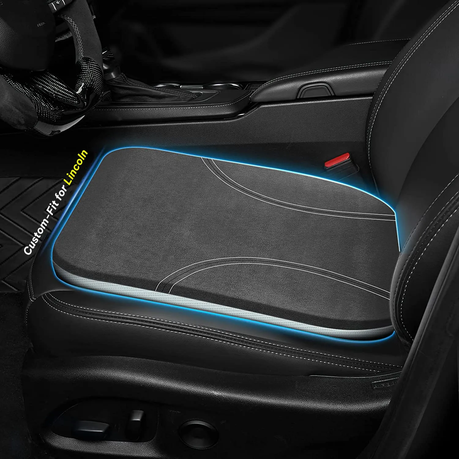 Car Seat Cushion, Custom Fit For Car, Car Memory Foam Seat Cushion, Heightening Seat Cushion, Seat Cushion for Car and Office Chair WALI224