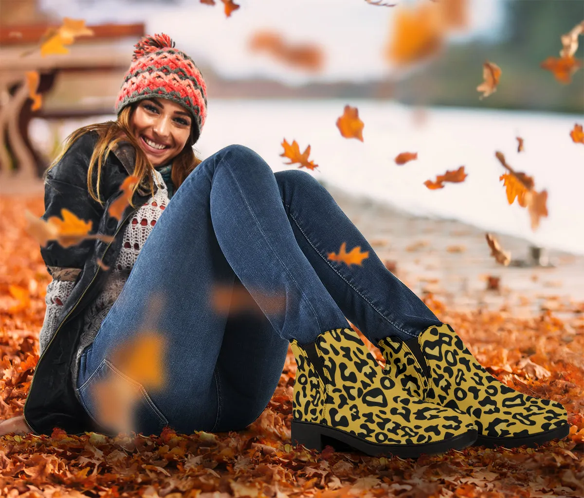 Cheetah Pop Art - Suede Boots