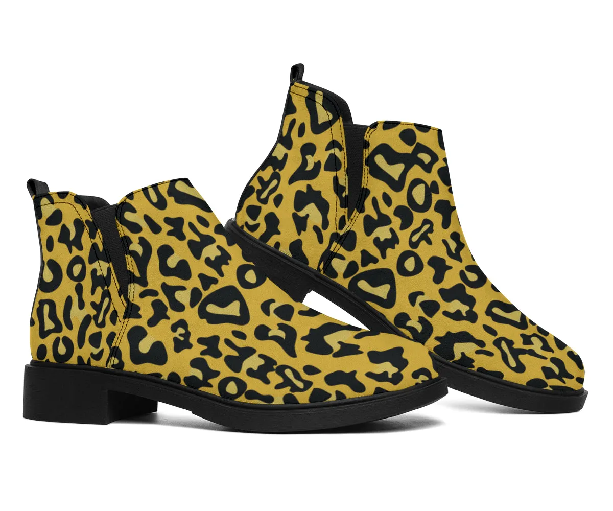 Cheetah Pop Art - Suede Boots