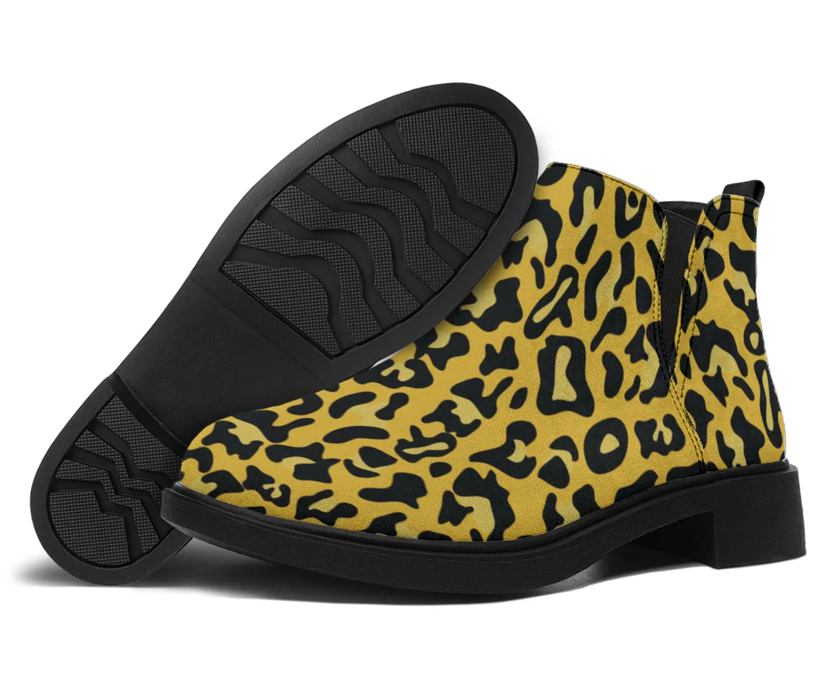 Cheetah Pop Art - Suede Boots