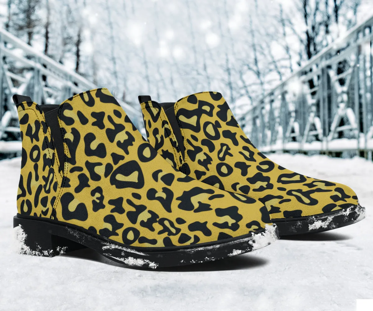 Cheetah Pop Art - Suede Boots