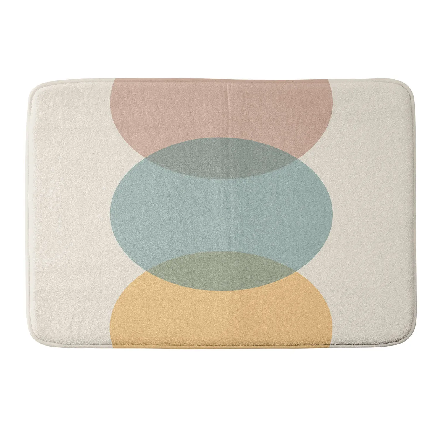 CIRCLE GRADIENT MELON MEMORY FOAM BATH MAT