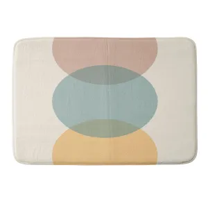 CIRCLE GRADIENT MELON MEMORY FOAM BATH MAT
