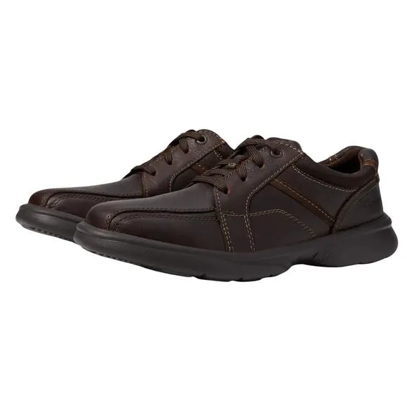 Clarks Mens Bradley Walk Shoe US 13M EU 47 Brown Leather Comfort NIB