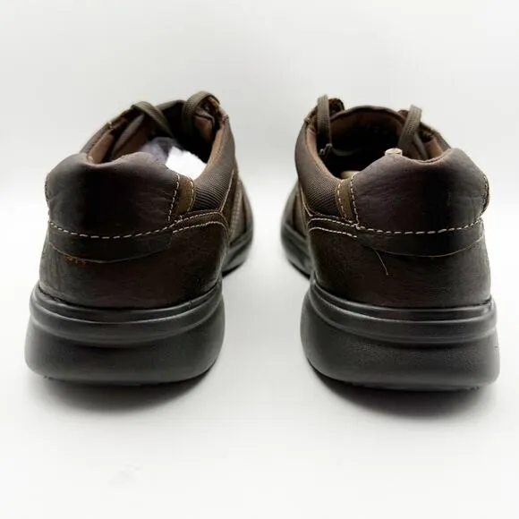 Clarks Mens Bradley Walk Shoe US 13M EU 47 Brown Leather Comfort NIB