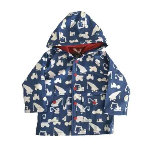 Colour Changing Rain Jacket- Navy Construction