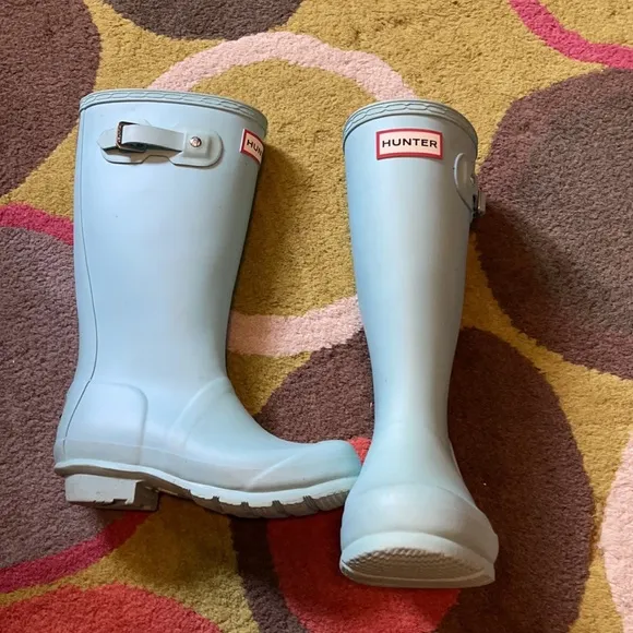 Combo UGG &amp; Hunter rain blue boots kids size 12