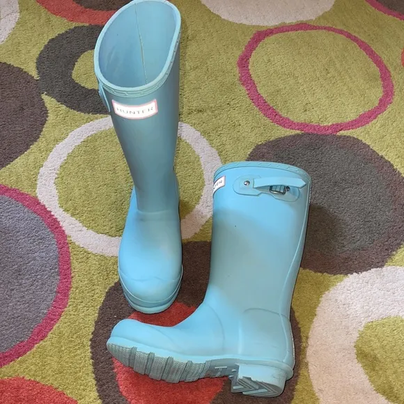 Combo UGG &amp; Hunter rain blue boots kids size 12