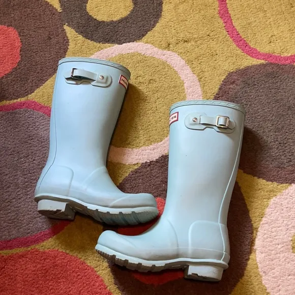 Combo UGG &amp; Hunter rain blue boots kids size 12