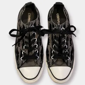 Converse All Star Low Tops Mustache Grey Black Men’s Size 5 Women’s Size 7