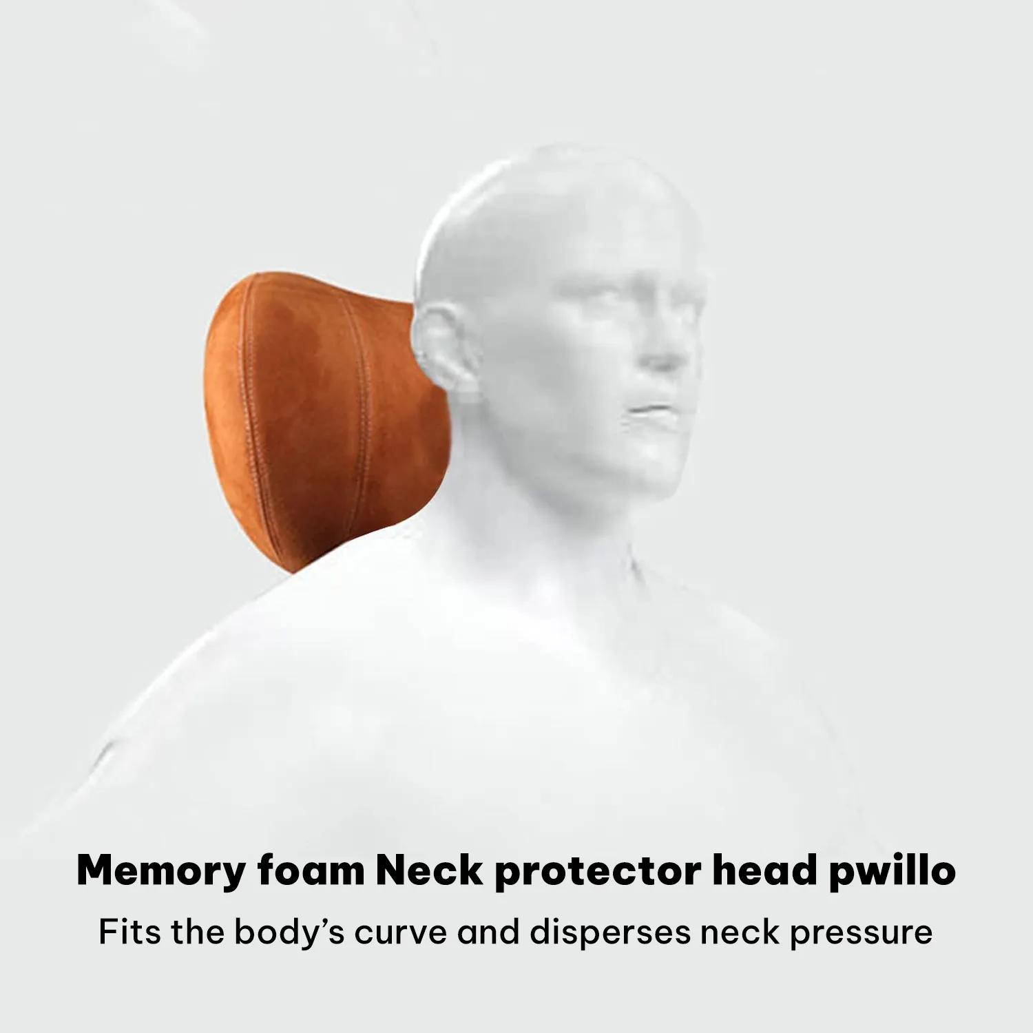 Custom Text For Car Headrest (2 PCS), Compatible with All Cars, 2023 Update Version Premium Memory Foam Car Neck Pillow MS15985