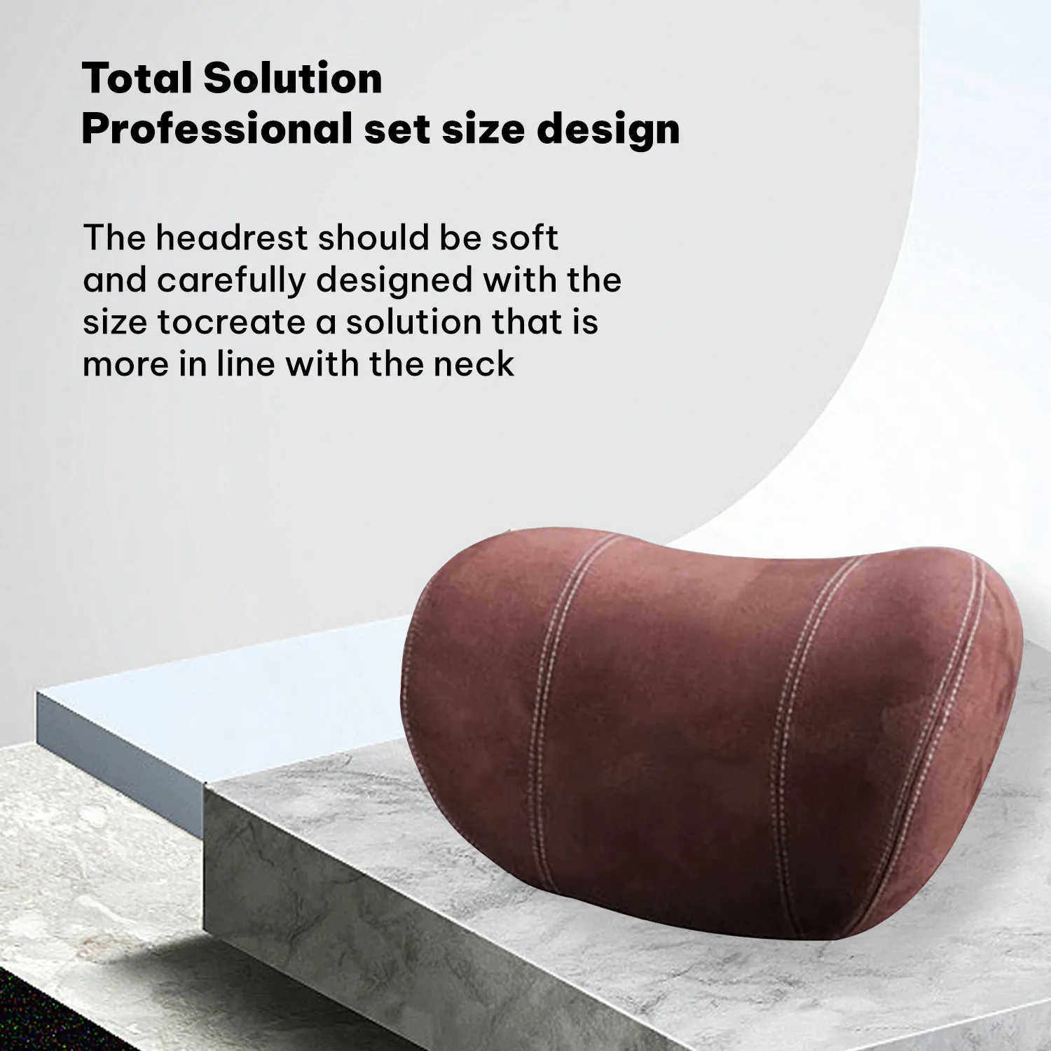 Custom Text For Car Headrest (2 PCS), Compatible with All Cars, 2023 Update Version Premium Memory Foam Car Neck Pillow MS15985