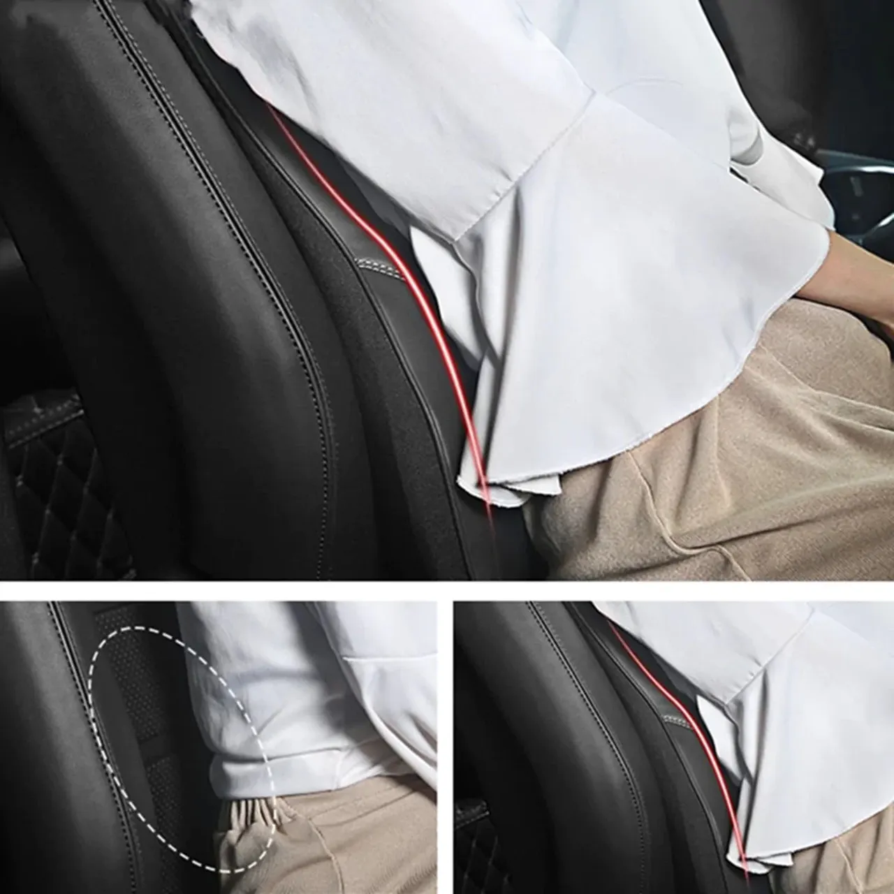 Custom Text For Car Headrest Neck Pillow and Lumbar Support Back Cushion Kit, Compatible with All Cars, Memory Foam Erognomic Design Universal Fit Muscle Pain and Tension Relief for Car Seat SA13992