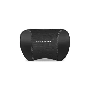 Custom Text For Car Headrest Neck Pillow and Lumbar Support Back Cushion Kit, Compatible with All Cars, Memory Foam Erognomic Design Universal Fit Muscle Pain and Tension Relief for Car Seat SA13992