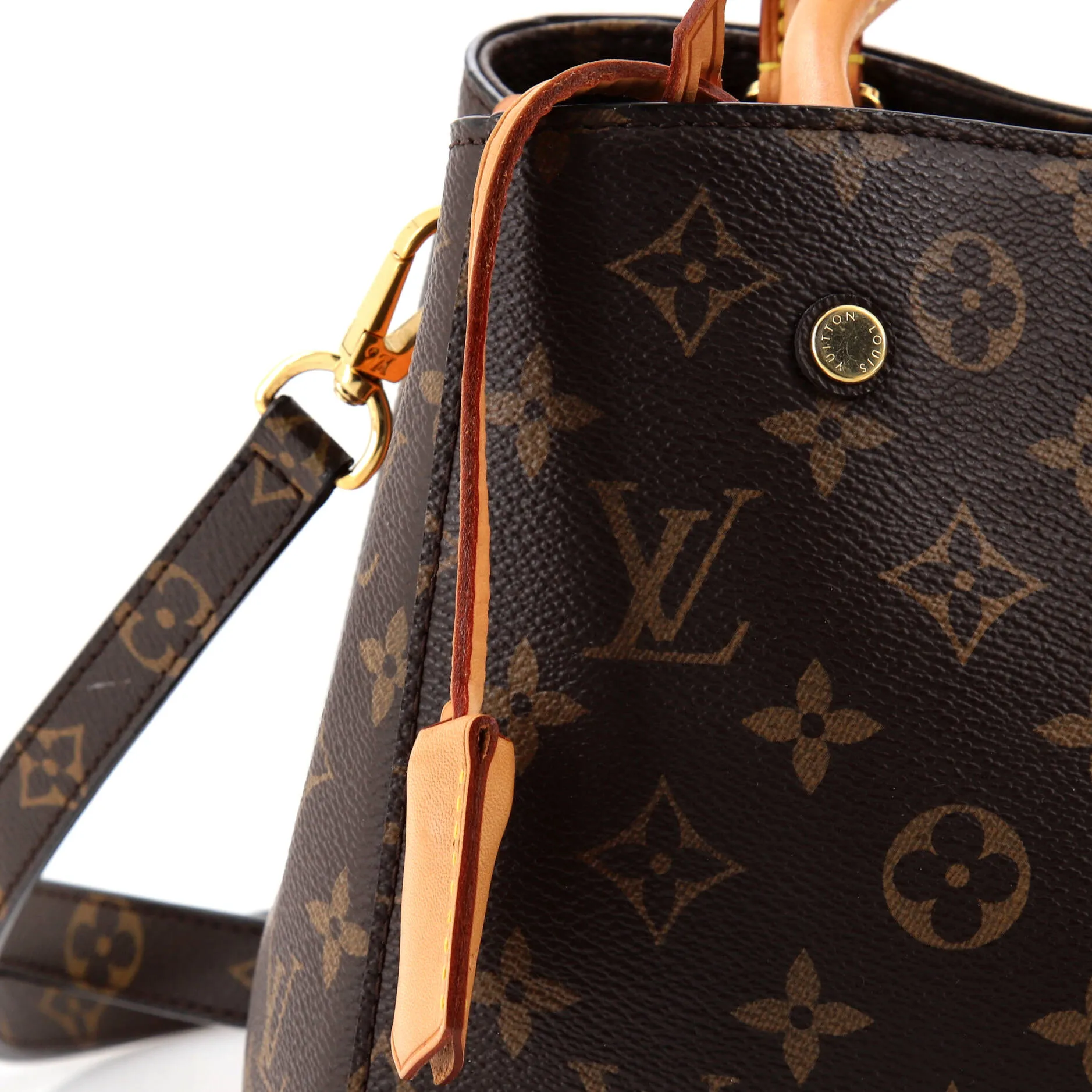 Designer Montaigne Handbag Monogram Canvas BB