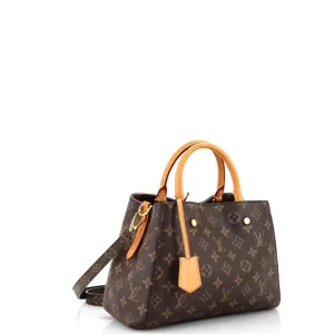 Designer Montaigne Handbag Monogram Canvas BB