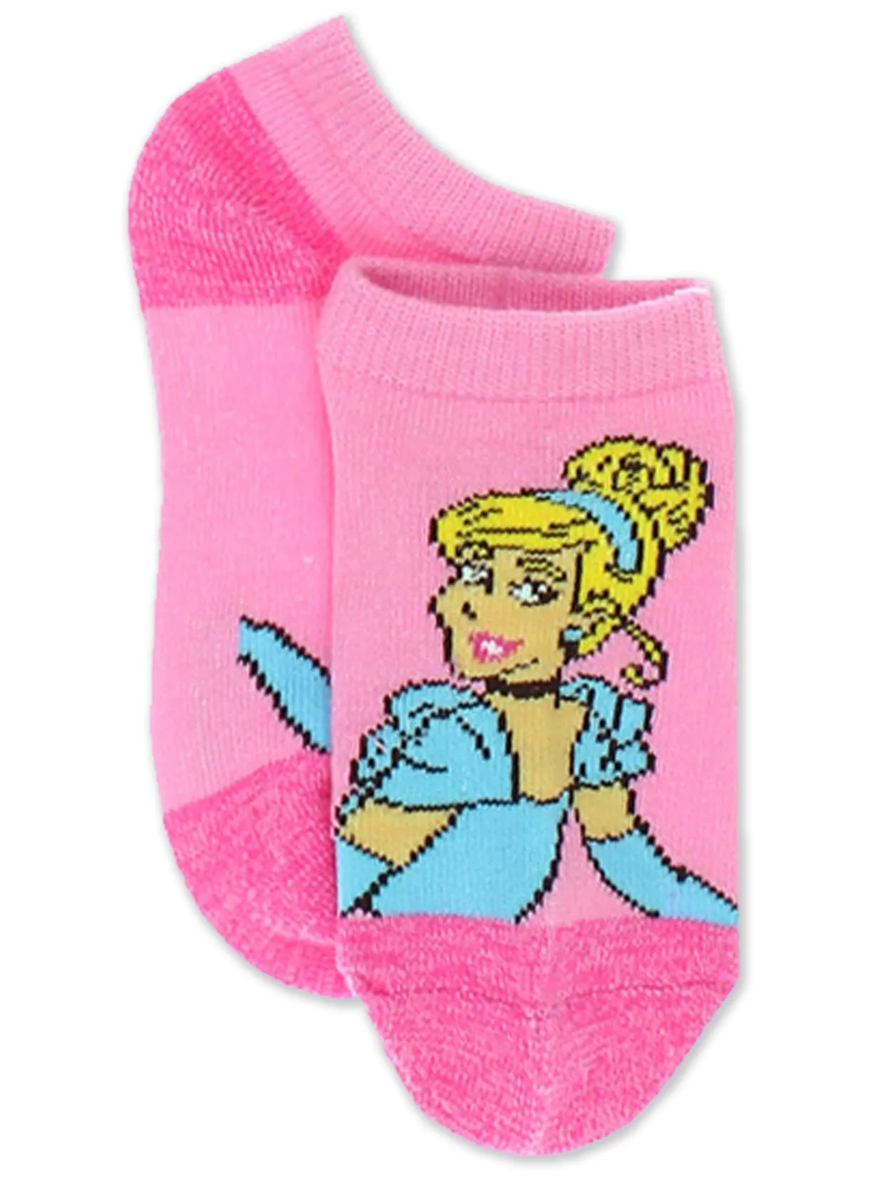 Disney Princess No Show Socks 6-Pack