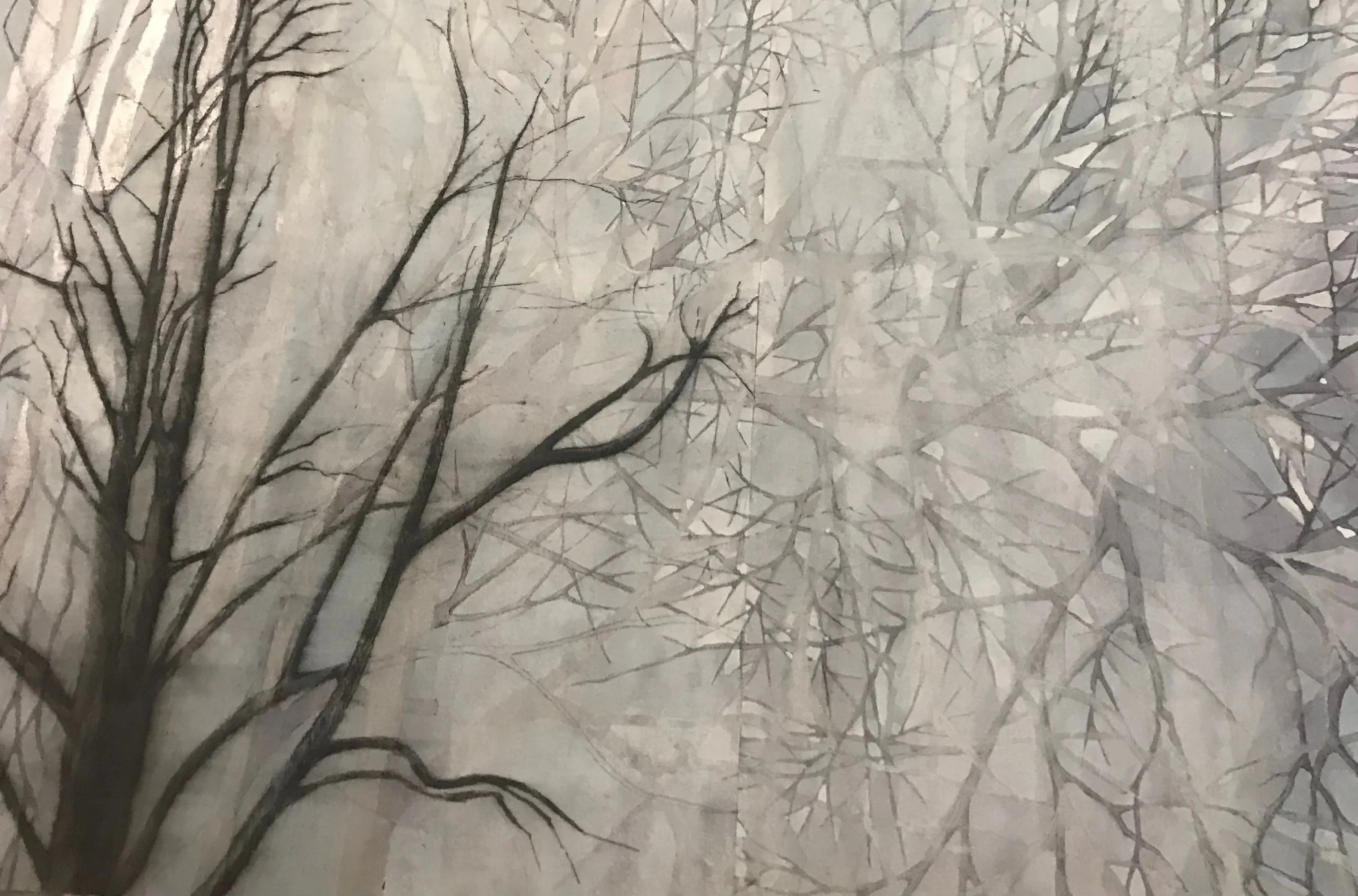 Dream  Large Original Watercolor, Pencil & Graphite by Nancy Tobin