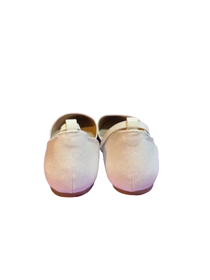 Dream Pairs White Sparkle Ankle Strap Flats