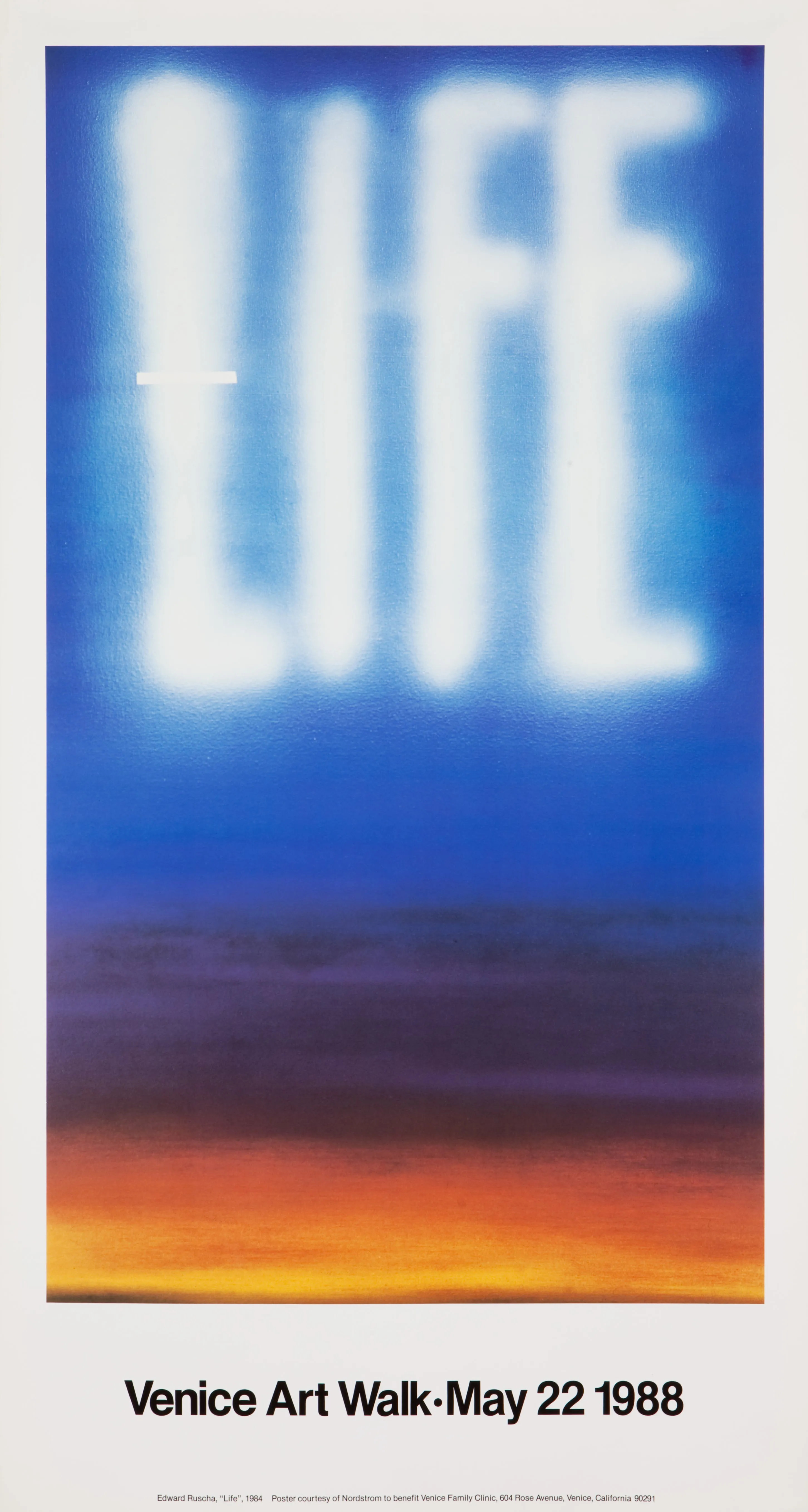 Ed Ruscha, Life, 1988 (Signed)