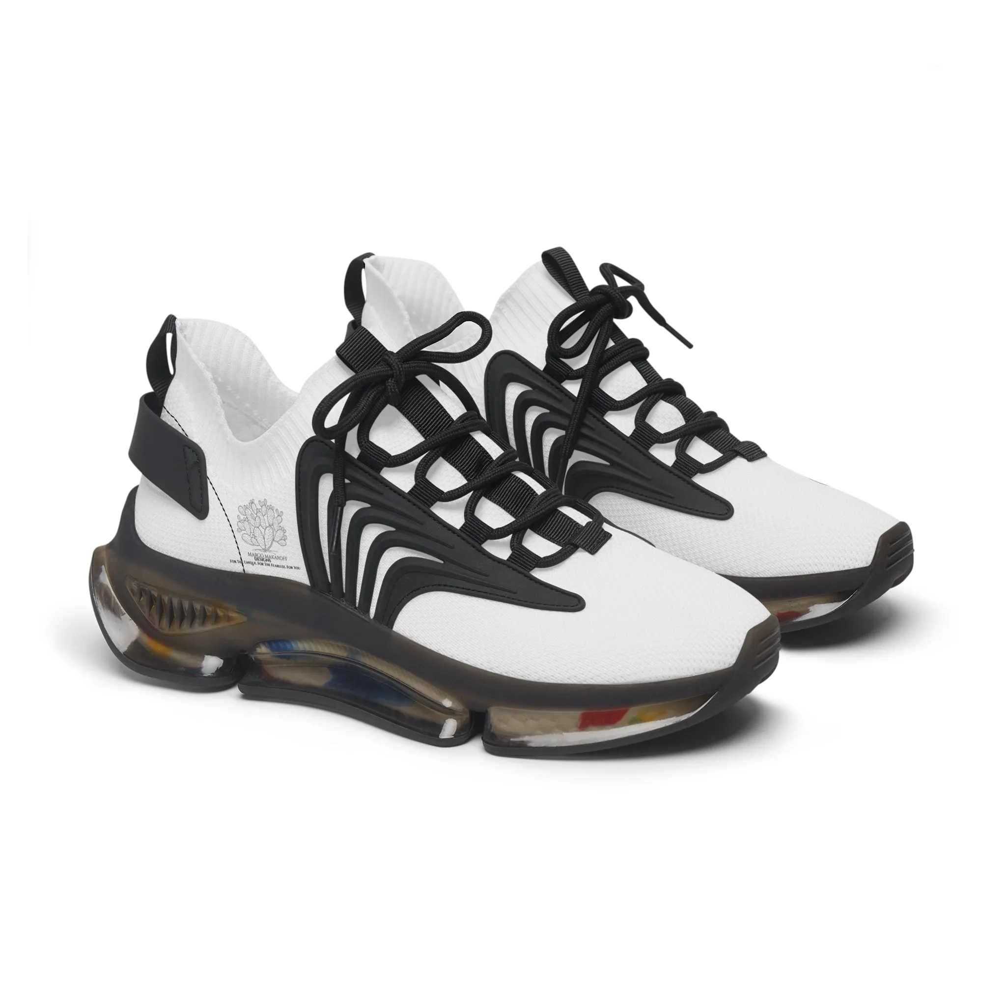 Elegant Women's Mesh Sneakers for Active Lifestyle Monochrome by Margo Makaroff - Personalization Available