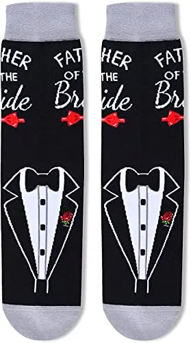 Father of the Bride Socks, Wedding Gift, Brides Father Gift, Wedding Socks, Unique Father of the Bride Gifts, Dad Gift from Bride, Wedding Day Socks, Perfect Gift from Bride to Dad