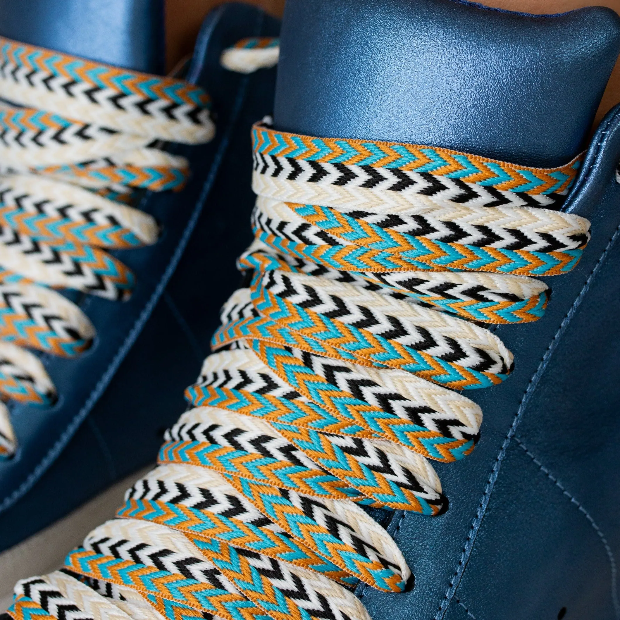 Fearless 2.0 Metallic Blue  Wedge Sneaker