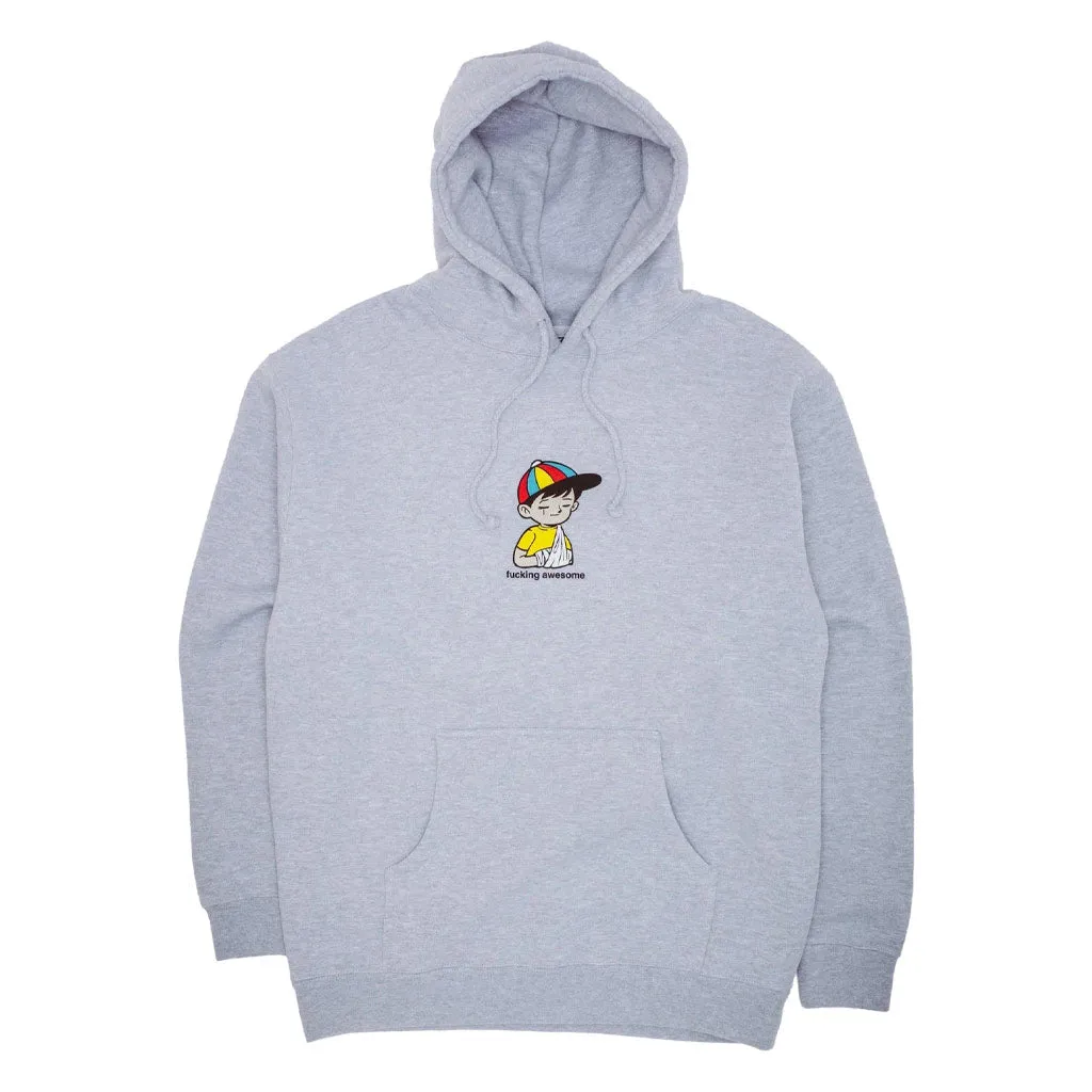 FUCKING AWESOME WANTO KID HOODIE - GREY HEATHER
