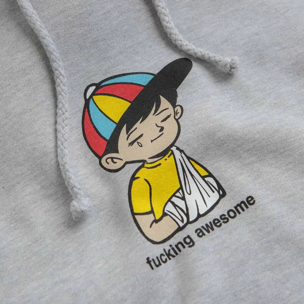 FUCKING AWESOME WANTO KID HOODIE - GREY HEATHER