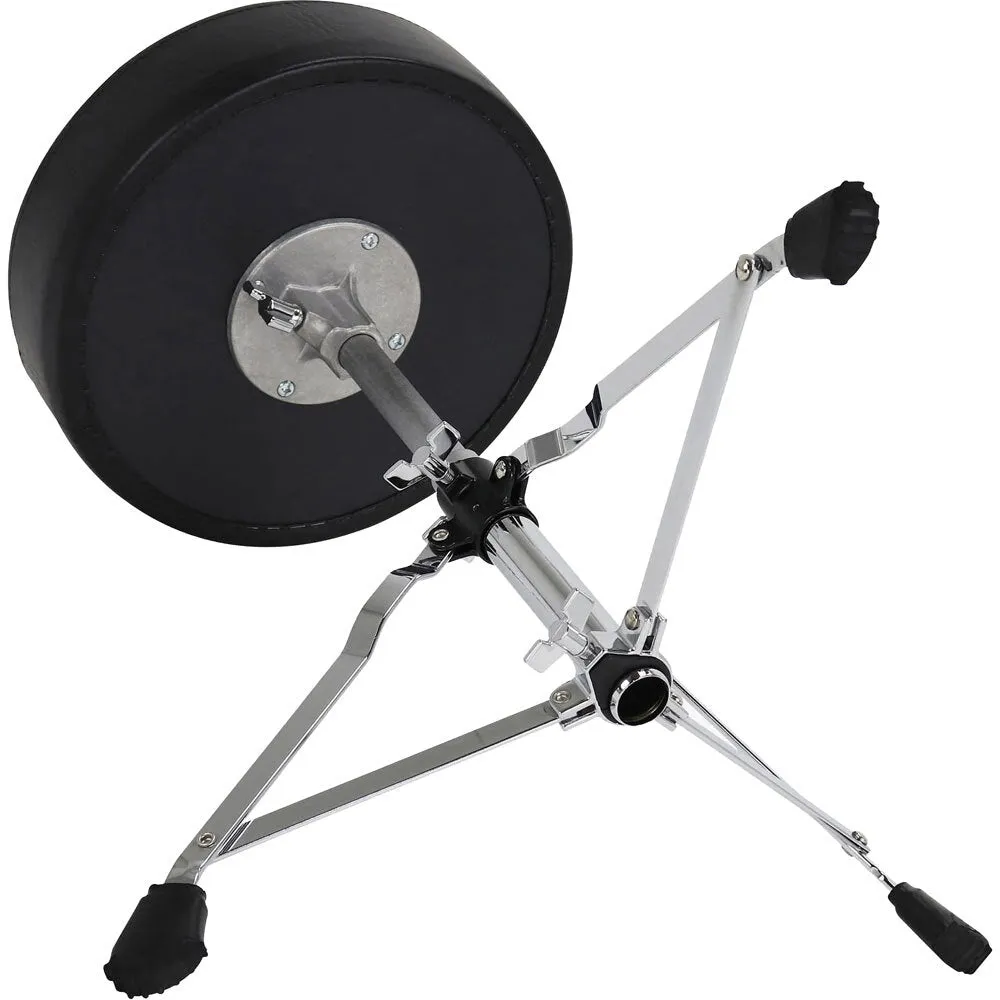 Gibraltar 4000 Series Single Braced Round Drum Throne in Black