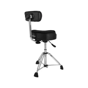 Gibraltar 9808HMB 9000 Series Hydraulic Saddle Drum Throne with Backrest