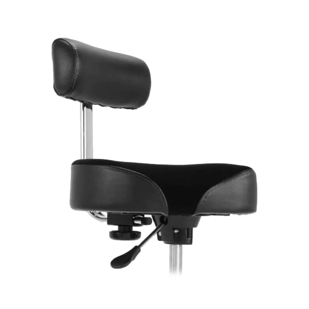 Gibraltar 9808HMB 9000 Series Hydraulic Saddle Drum Throne with Backrest