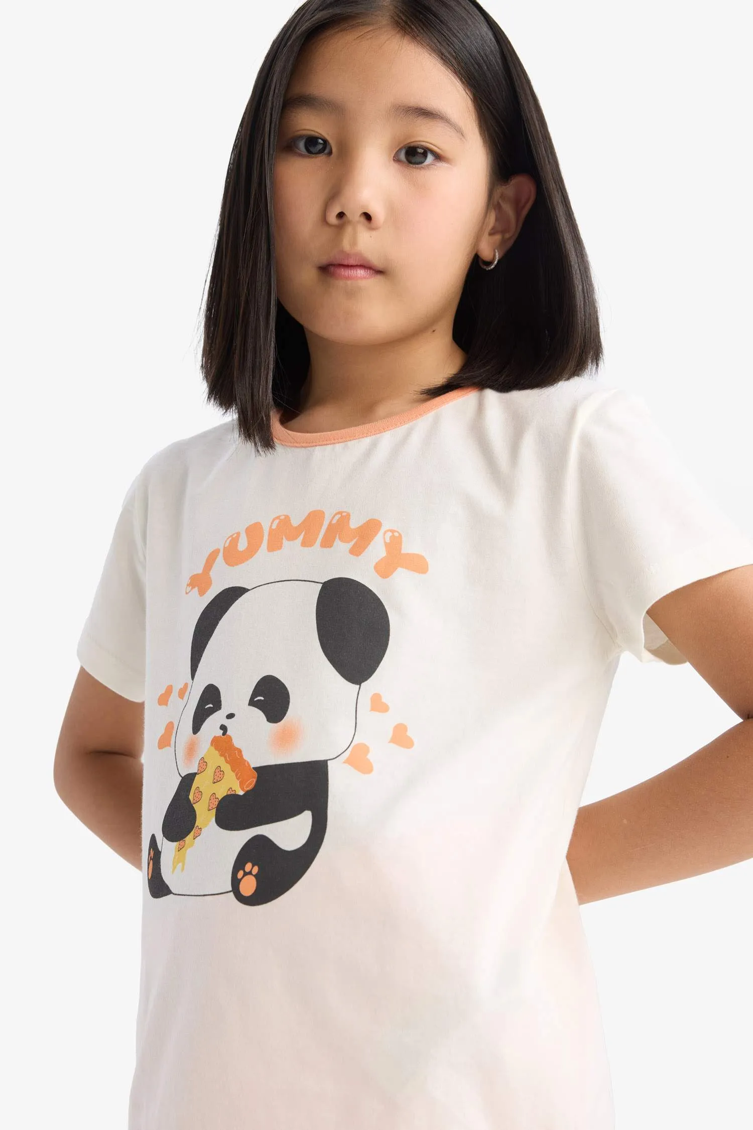 Girl Children Pajama Set Short Sleeve Pajama Mounted Flexible Certain Shorts Pajamas Under