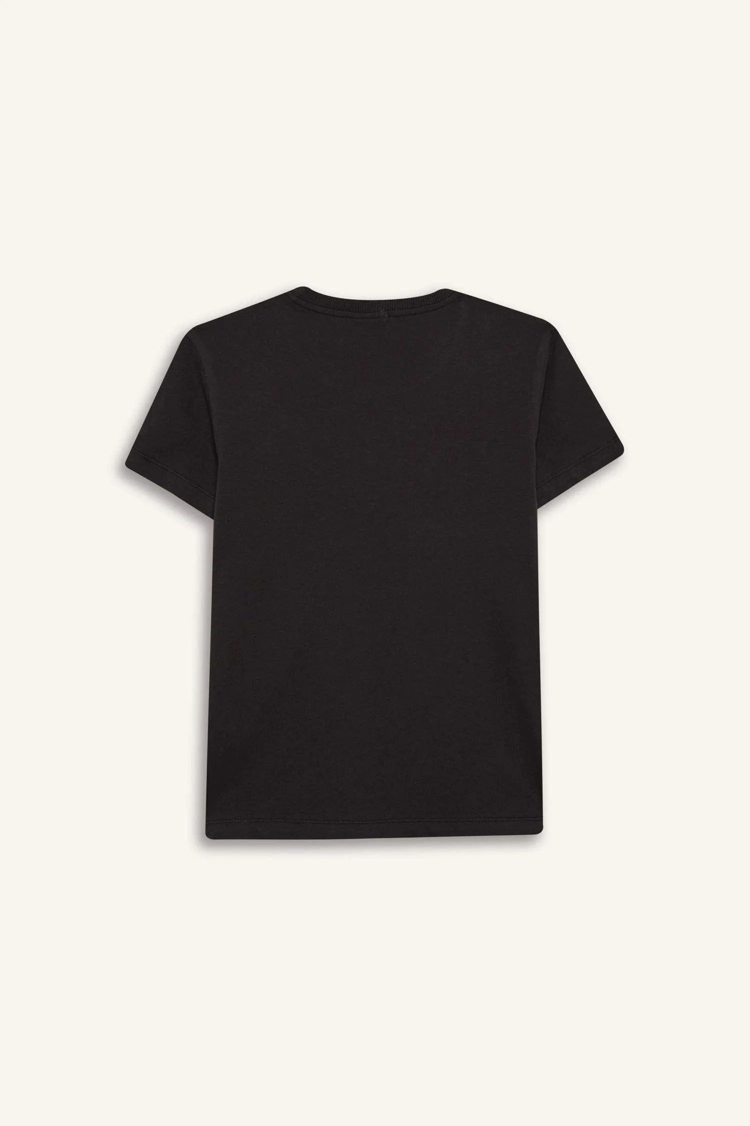 Girl Regular Fit Crew Neck Animal Patterned T-Shirt