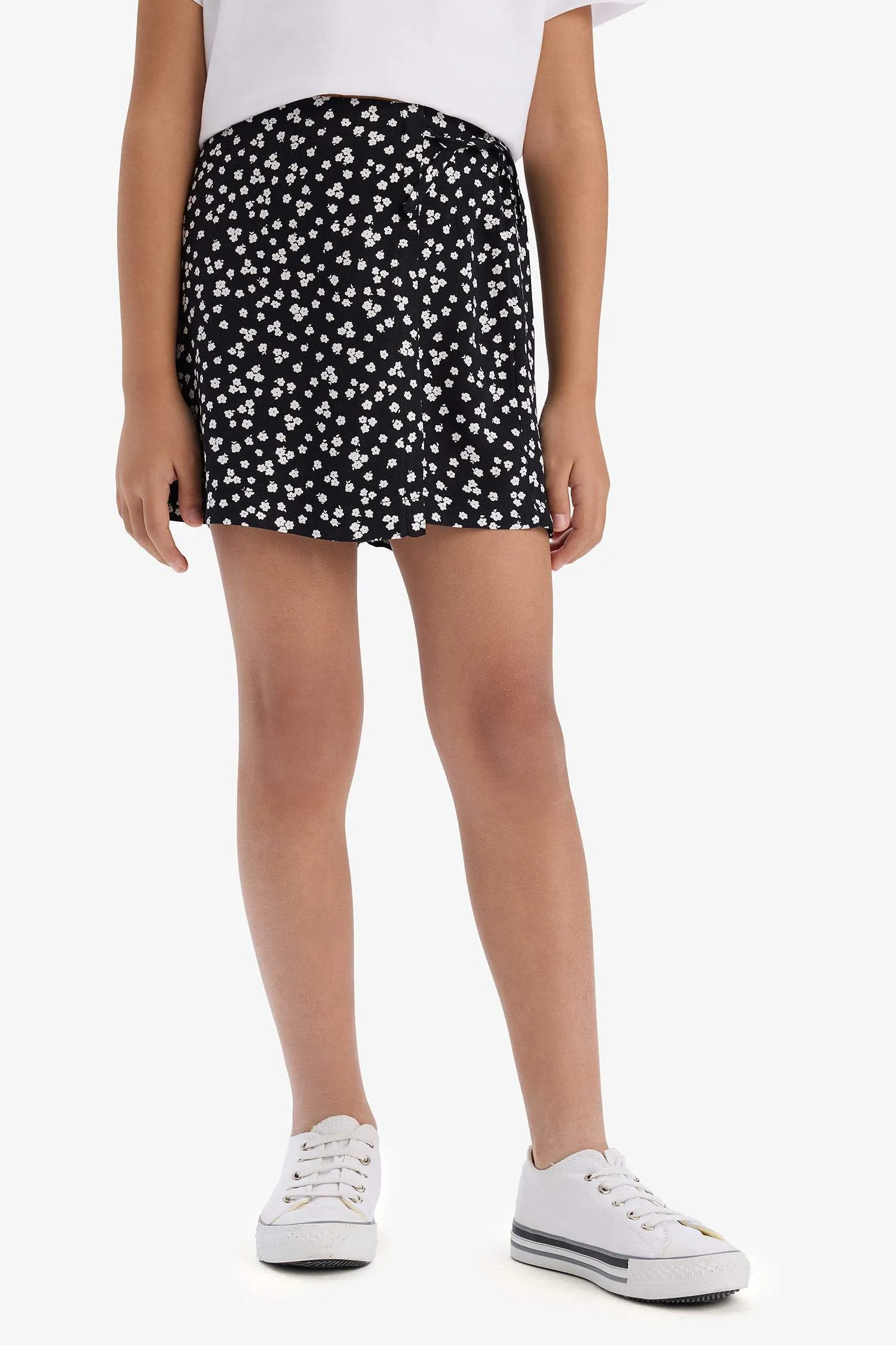 Girl Short Sleeve T-Shirt Skort 2 Piece Set