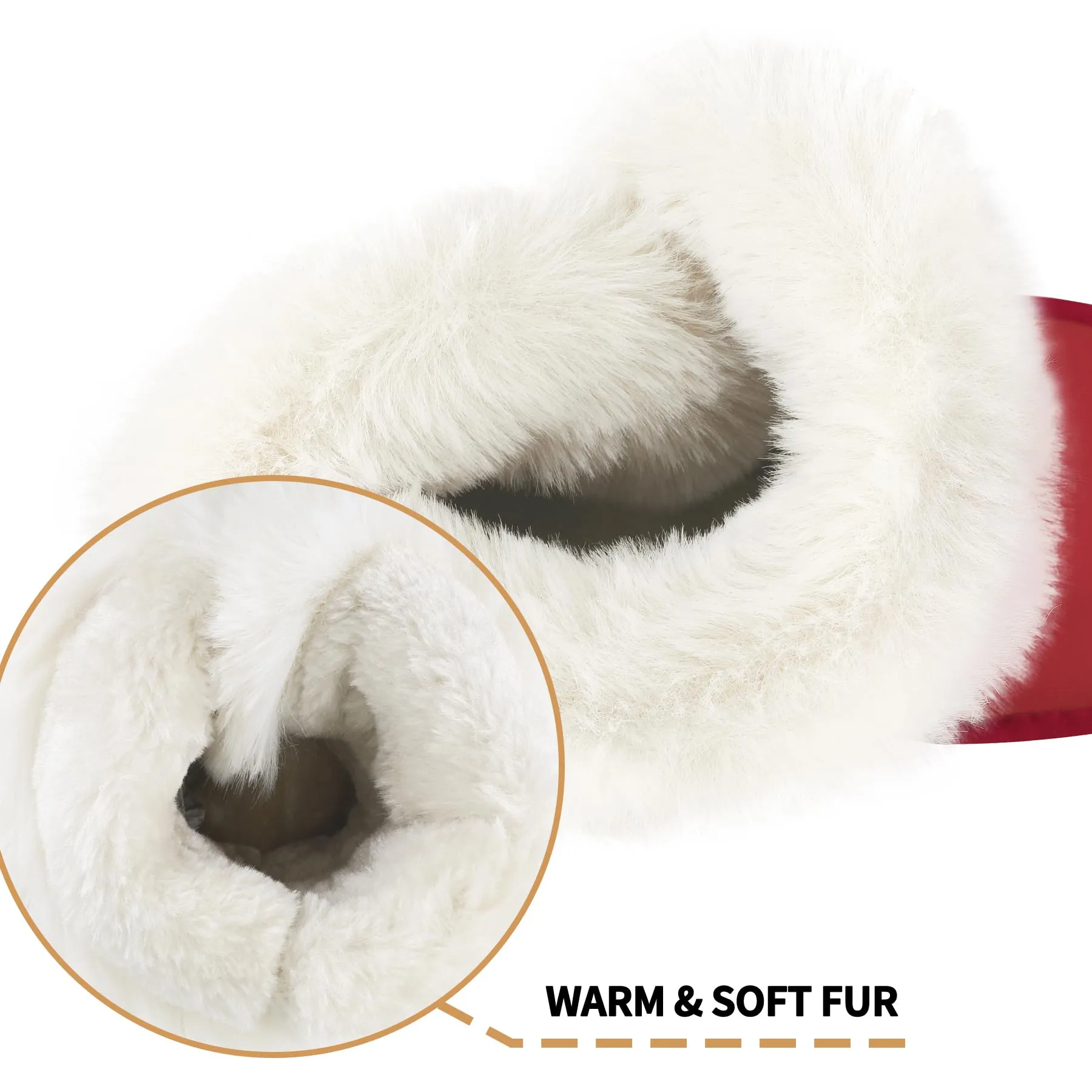Girls Bow Tie Warm Fur Lined Snow Boots