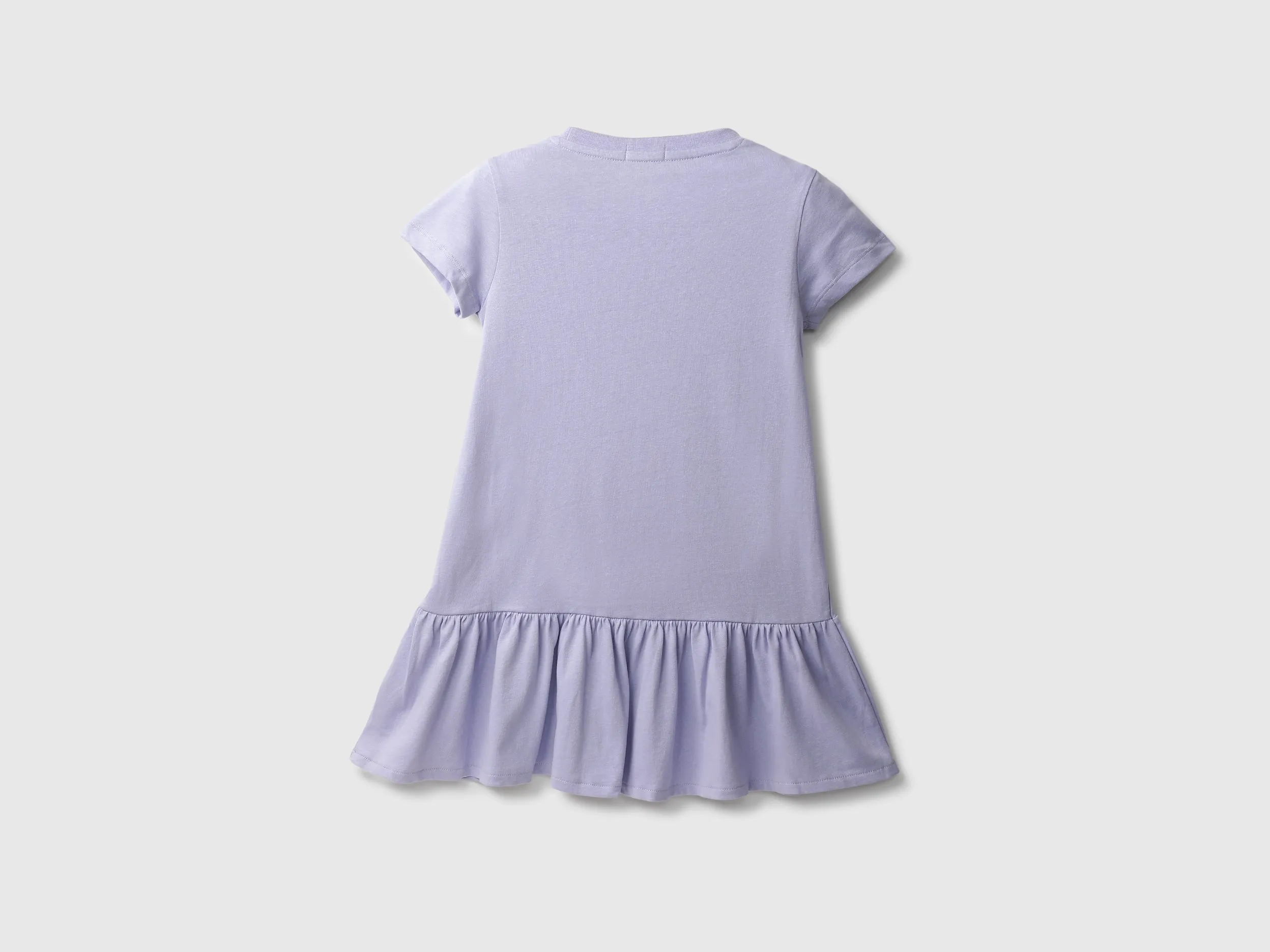 Girls Printed Round Neck Dress