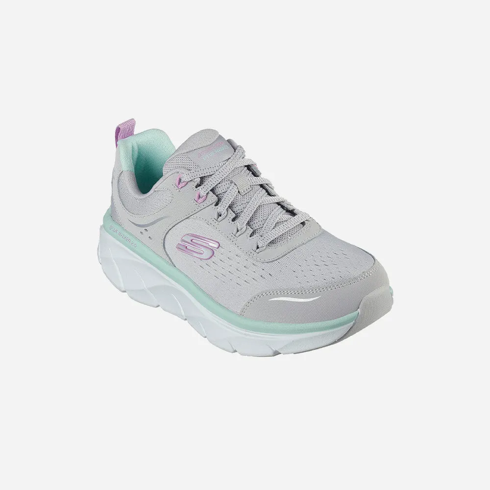 Giày Sneaker Nữ Skechers D'Lux Walker 2.0 - Xám