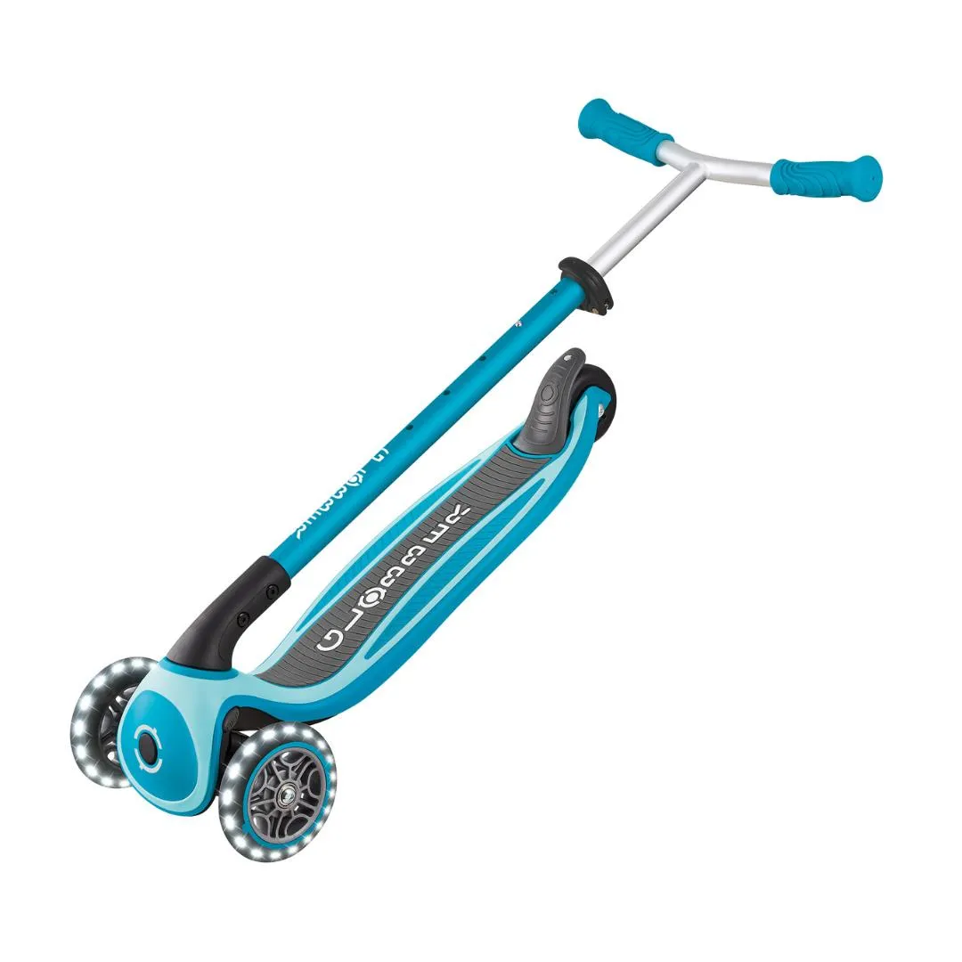 Globber Master Lights 3-Wheels Kids Scooter – Aqua (NEW COLOR)