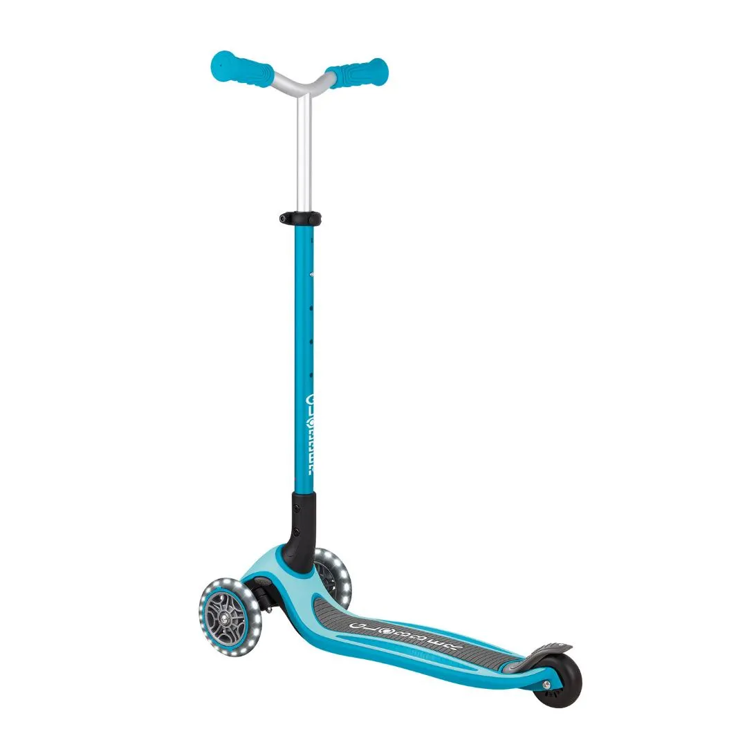 Globber Master Lights 3-Wheels Kids Scooter – Aqua (NEW COLOR)