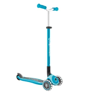 Globber Master Lights 3-Wheels Kids Scooter – Aqua (NEW COLOR)