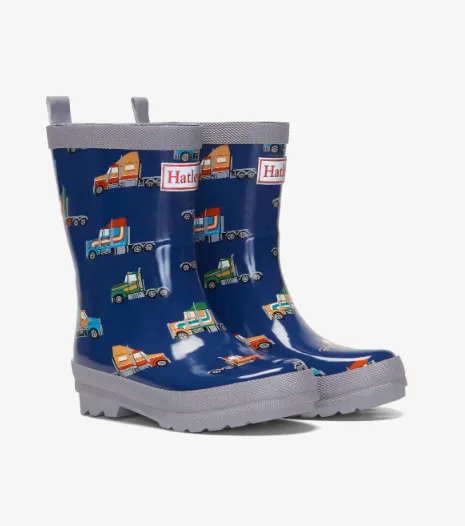 Hatley Big Rigs Shiny Rain boots