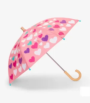 Hatley Colourful Hearts Colour Changing Umbrella