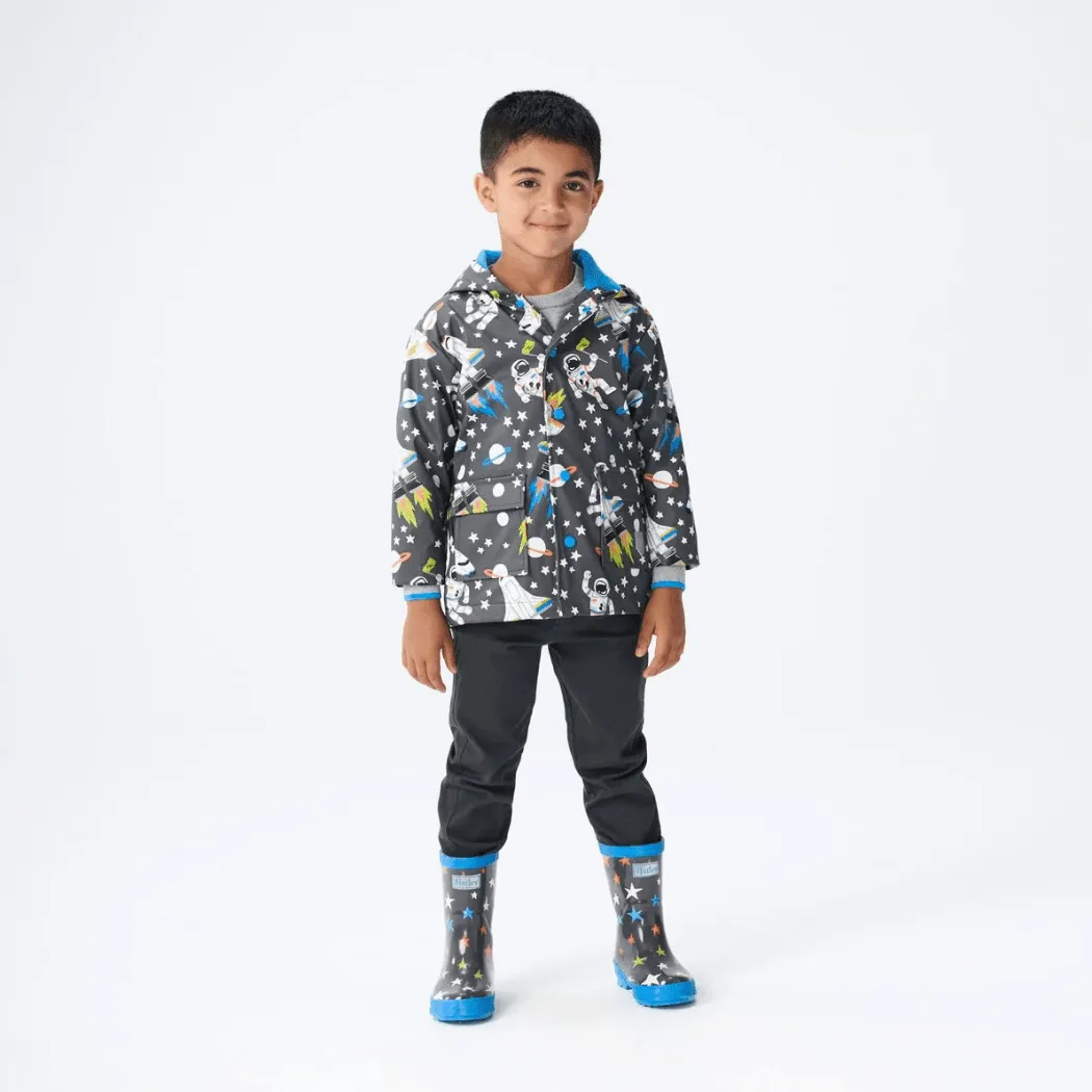 HATLEY Shiny Kids Rain Boots | Ombre Stars size 7