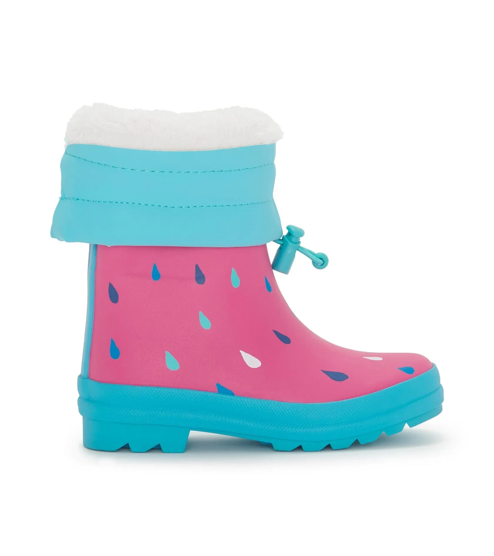 Hatley Tiny Drops Sherpa Lined Rain Boots