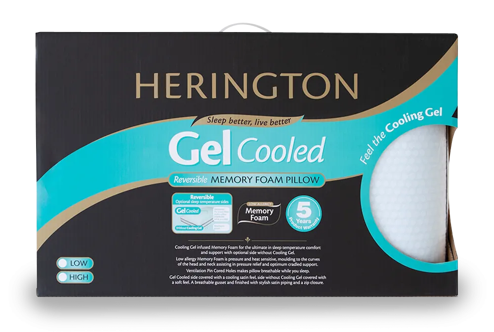 HERINGTON COOLING MEMORY FOAM PILLOW - HIGH PROFILE