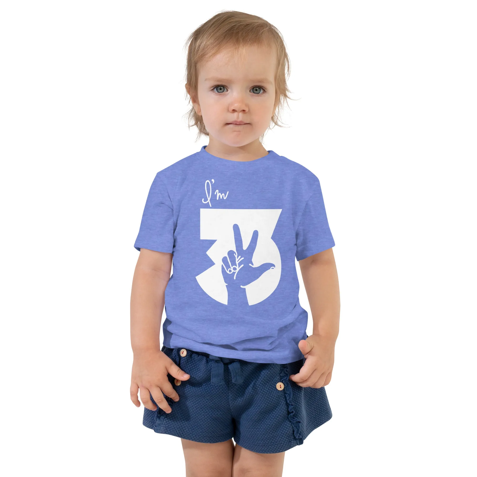 I’m 3 Toddler Short Sleeve Tee