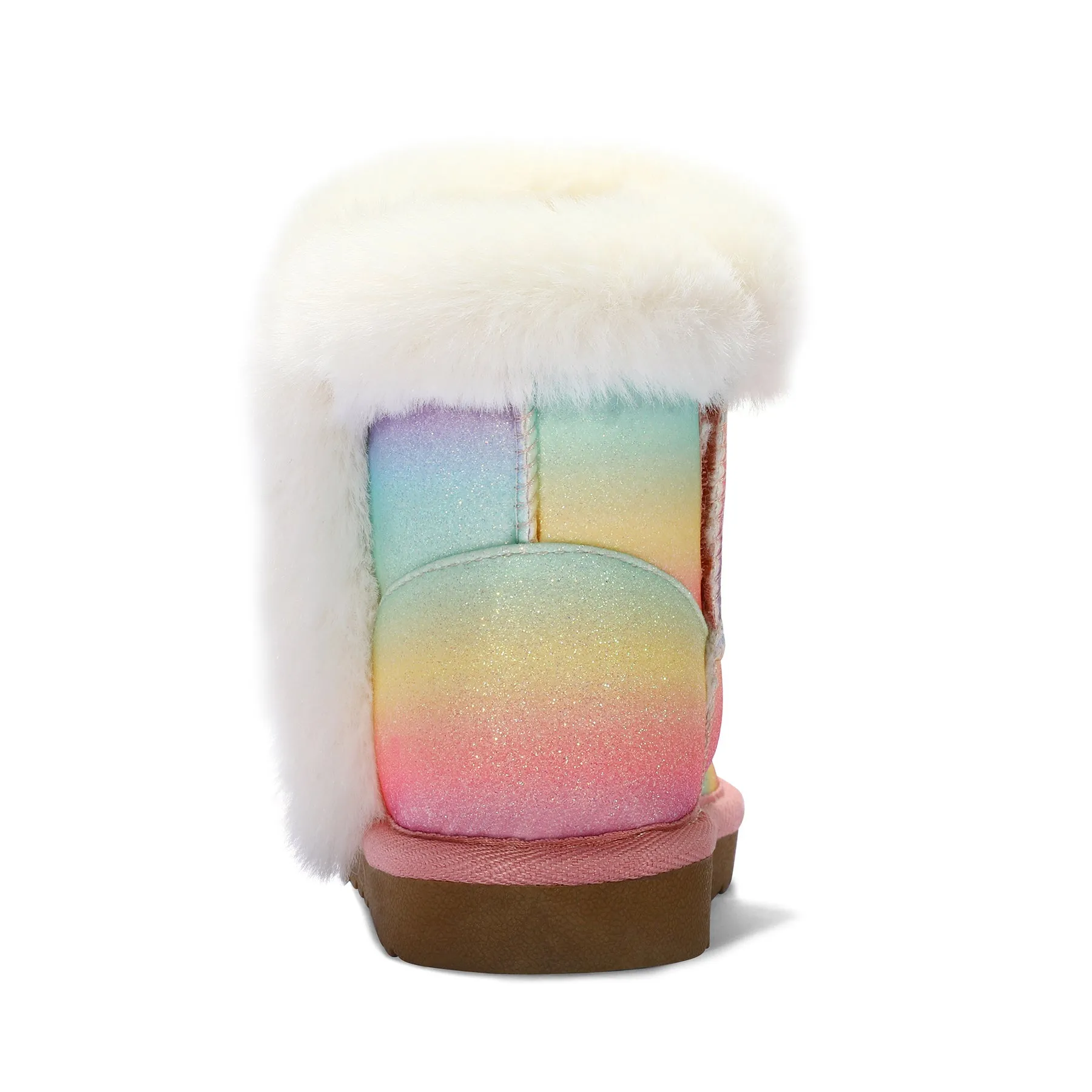 Iridescent Glitter Winter Warm Snow Boots